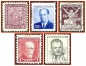 Preview: Tschechoslowakei (051) - fünf gestempelte Briefmarken verschiedene Werte - Ceskoslovensko