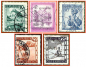 Preview: Österreich (109b) - fünf gestempelte Briefmarken verschiedene Werte - Republik Österreich
