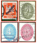 Preview: Deutsches Reich (443a) - fünf gestempelte Briefmarken verschiedene Werte - Dienstmarken