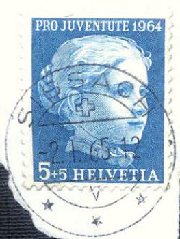 003 Schweiz - Helvetia - Wert 5+5 - Pro Juventute 1964