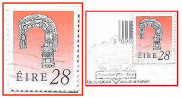 Irland (005a) - zwei gestempelte Briefmarken verschiedene Werte - Eire