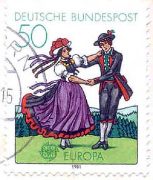 016 Deutsche Bundespost - Wert 50 - Europa