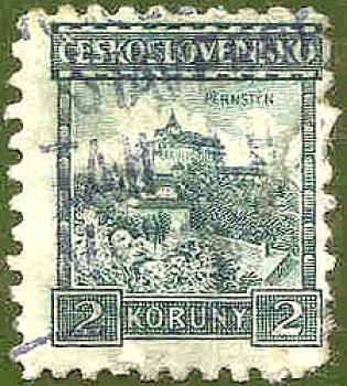 017 Tschechoslowakei - Ceskoslovenska - Wert 2 Koruny - Pernstyn