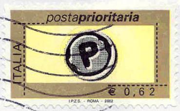 027 Italien - Italia - Wert 0,62 € - postaprioritaria