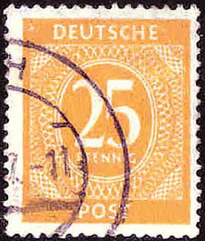 Deutsche Post - Wert 25 Pfennig