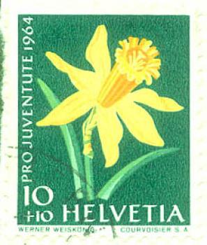 045 Schweiz - Helvetia - Wert 10+10 - Pro Juventute 1964