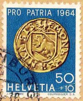 054 Schweiz - Helvetia - Wert 50+10 - Pro Patria 1964