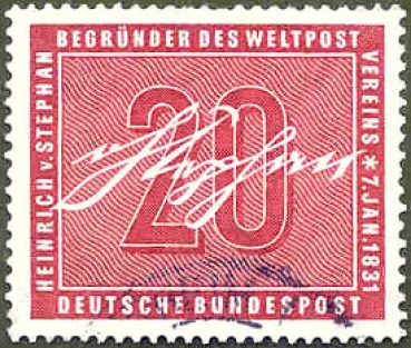 090 Deutsche Bundespost - Wert 20 - Zehn Jahre Vertreibung