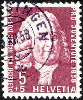 102 Schweiz - Helvetia - Wert 5+5 - Pro Juventute 1958