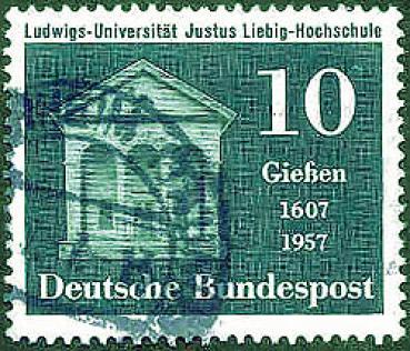 106 Deutsche Bundespost - Wert 10 - Ludwigs-Universität Justus Liebig-Hochschule Gießen