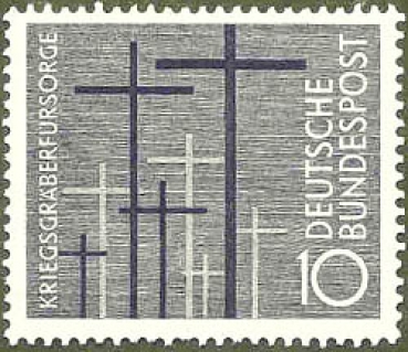 116 Deutsche Bundespost - Wert 10 - Kriegsgräberfürsorge