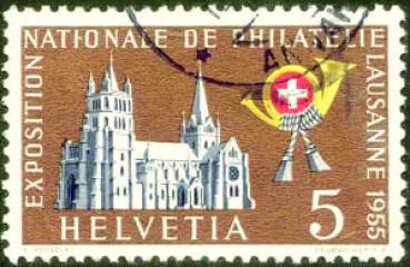 145 Schweiz - Helvetia - Wert 5 - Exposition Nationale Philatelie