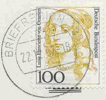 148 Deutsche Bundespost - Wert 100 - Luise Henriette von Oranien