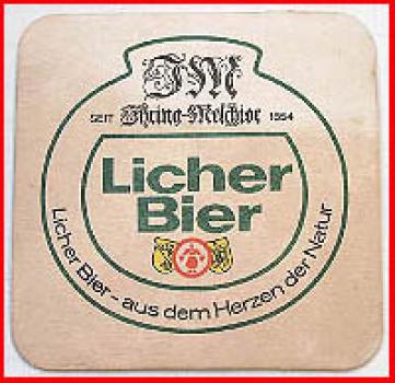 Bierdeckel (3) - Licher Bier - Ihring Melchior