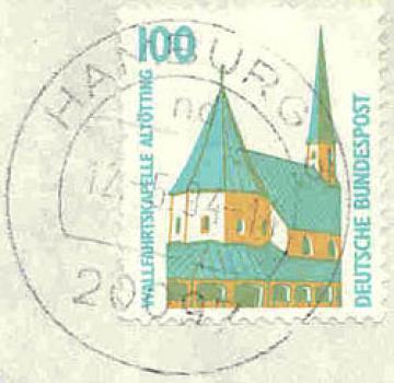 190 Deutsche Bundespost - Wert 100 - Wallfahrtskapelle Altötting