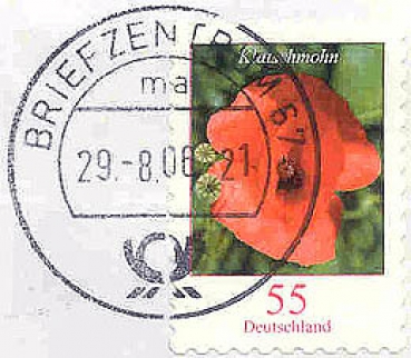 198 Deutschland - Wert 55 - Klatschmohn