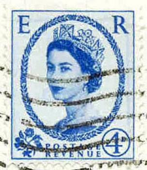 031 England - Postage Revenue - Wert 4 D