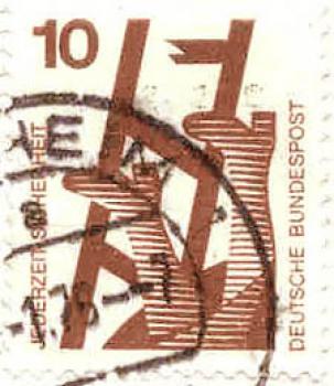 235 Deutsche Bundespost - Wert 10 - Jederzeit Sicherheit