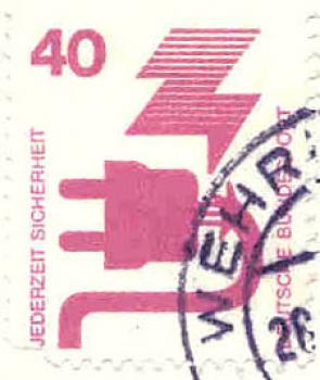 234 Deutsche Bundespost - Wert 40 - Jederzeit Sicherheit