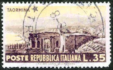 012 Italien - Poste Rebubblica Italiana - Wert 35 L. - Taormina