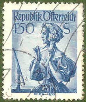 018 Österreich - Republik Österreich - Wert 1,50 S - Wien 1853