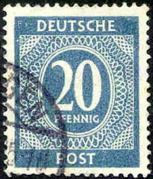 041 Deutsche Post - Wert 20 Pfennig