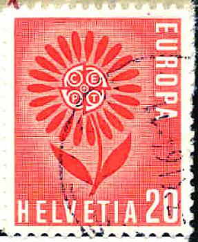 072 Schweiz - Helvetia - Wert 20 - Europa Cept