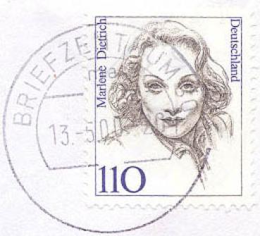 256 Deutschland - Wert 110 - Marlene Dietrich