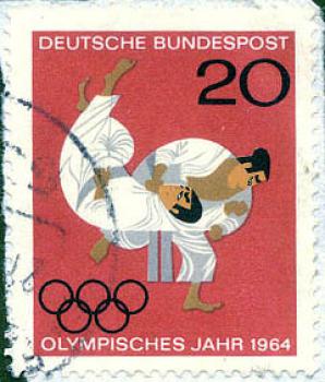 194 Deutsche Bundespost - Wert 20 - Olympisches Jahr 1964