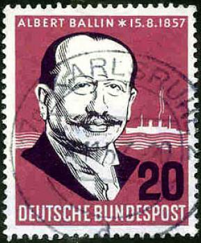 134 Deutsche Bundespost - Wert 20 - Albert Ballin