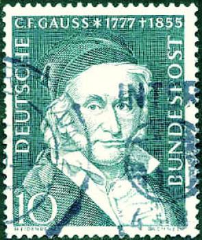 136 Deutsche Bundespost - Wert 10 - C. F. Gauss