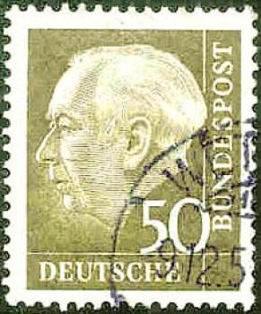 074 Deutsche Bundespost - Wert 50 - Bundespräsident Theodor Heuss