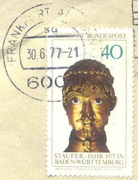 311 Deutsche Bundespost - Wert 40 - Staufer-Jahr 1977