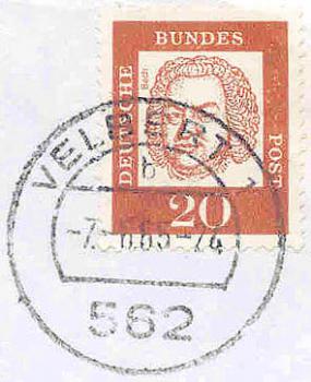 042 Deutsche Bundes Post - Wert 20 - Bach