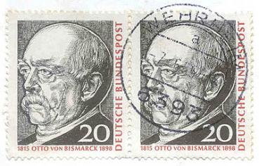 314 Deutsche Bundespost - Wert 20 - Otto von Bismarck