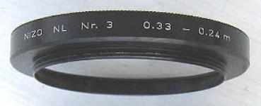 Nizo - Vorsatzlinse NL 3 - 0,33 bis 0,24 m Objektabstand