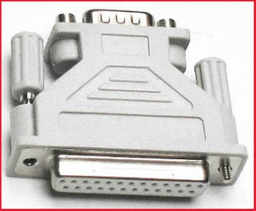 PC Adapter (1) - grau - von 25 auf 9 Pins