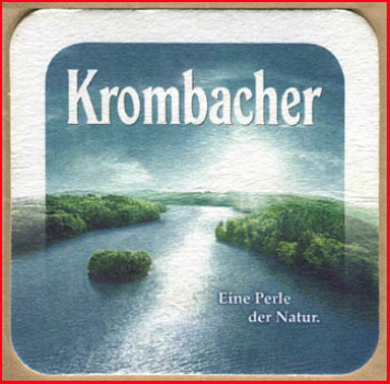 Bierdeckel (110) - Krombacher Pils - Eine Perle der Natur