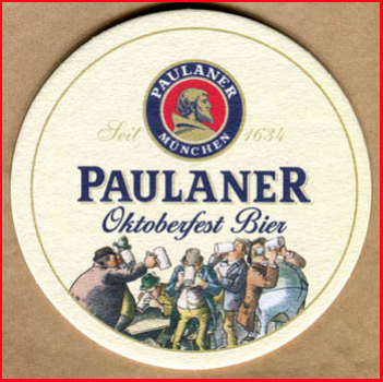 Bierdeckel (114) - Paulaner Oktoberfest Bier