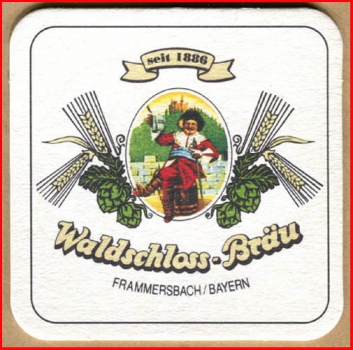 Bierdeckel (89) - Waldschloss-Bräu - Frammersbach/Bayern