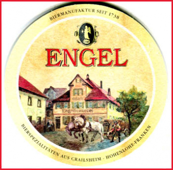 Bierdeckel (94) - Engel - Bierspezialitäten aus Crailsheim