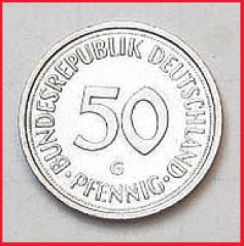 Bundesrepublik Deutschland - 50 Pfennig - Serie G 1990 - Kopie