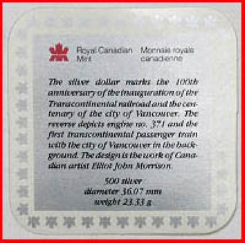Canada - 21. Silber-Gedenkdollar