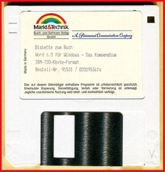 Diskette - Markt&Technik - Word 6.0 für Windows - Das Kompendium