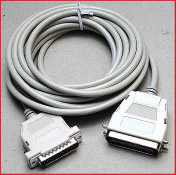 PC Druckerkabel hellgrau - 5,00 m lang