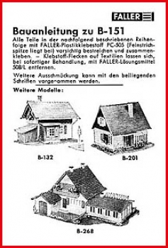 Faller H0 Bauanleitung (2) - für Güterhalle B-151 - Bausatz