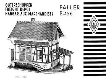 Faller H0 Bauanleitung (2) - für Güterschuppen B-156 - Bausatz