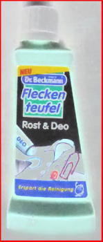 Fleckenteufel - Leerflasche Rost & Deo