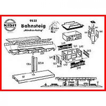 Kibri Bauanleitung - für Bahnsteig 9533