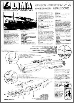 Lima Anweisung (2) - für elektrische Lokomotiven 8169 und 8170